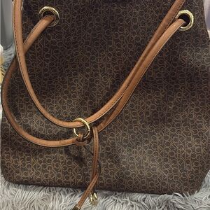 Designer Brown Monogram Shoulder Bag